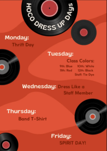 Homecoming Dress Up Days